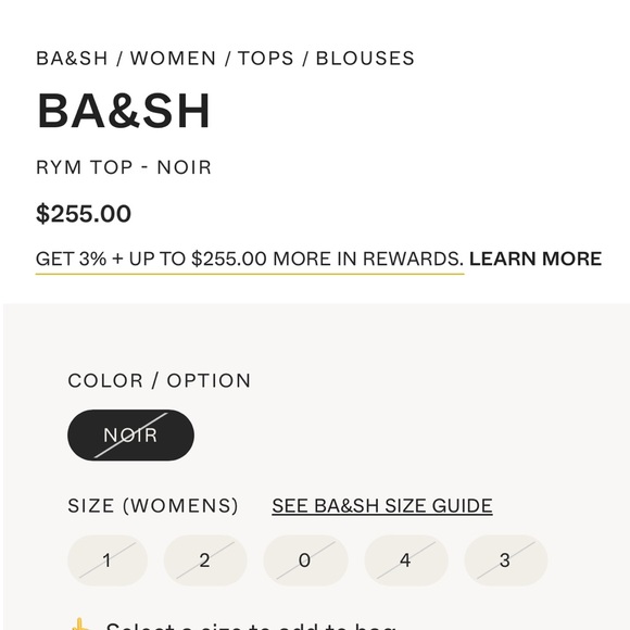 ba&sh Rym Blouse, Noir - Picture 6 of 12